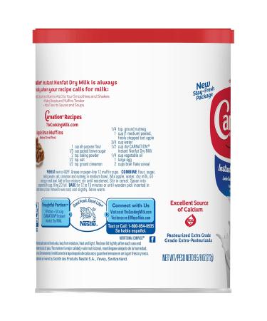 Carnation Instant Nonfat Dry Milk 6 Count  9.63 Ounce (Pack of 6) - Buy Online on GoSupps.com