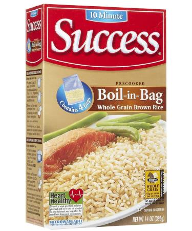 Success Boil in Bag Whole Grain Brown Rice, 14 oz, 4 ct - 2 Pack