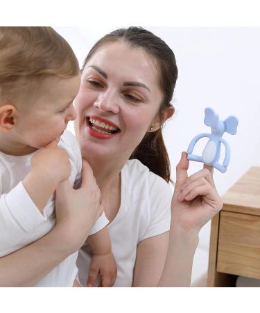 Heccei Baby Teething Ring - BPA-Free Silicone Elephant Cooling Toy for Gums | Dental Aid for 3+ Months - Blue - Buy Online on GoSupps.com