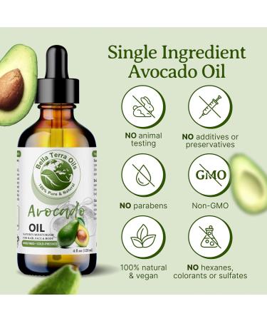 Buy Bella Terra Pure Avocado Oil 1 Gallon for Skin & Hair Nourishment Hydration & Shine Enhance | International Shipping Available - Buy Online on GoSupps.com