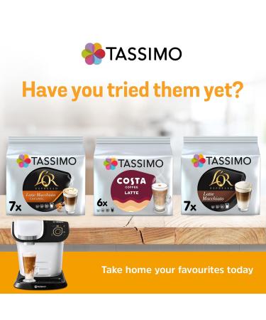 Tassimo Costa 8 servings - Caramel Latte - Pack of 5 - Buy Online on GoSupps.com