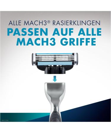 Buy Discontinued Gillette Mach3 Razor Blades for Men - 1 Pack (6 Pieces) - International Shipping Available - Buy Online on GoSupps.com