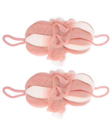 FRCOLOR 4 Pcs Body Sponge Set - Exfoliating Mesh Loofahs for Shower | Long Bath Flower Pouf | Nylon Scrubber with Cute Headband | Ideal for Men & Women - Buy Online on GoSupps.com