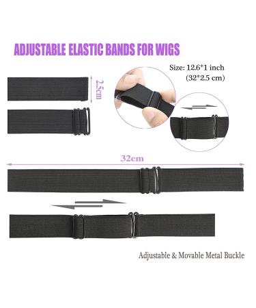 12PCS Adjustable Wig Bands for Wig Making - Elastic Hair Bands for Sewing Wig Caps - 1x12inch - Buy Online on GoSupps.com