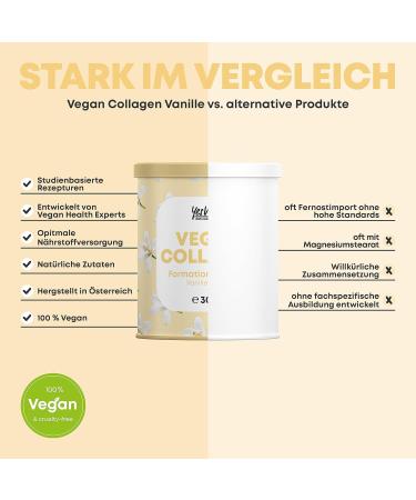  Yes Vegan! Vegan Collagen Powder (300g) Various Tastes with Amino Acids Vitamin C Biotin and Coenzyme Q10 I Vegetable Alternative to Collagen Capsules I Vegan Collagen - Fragrance - Buy Online on GoSupps.com