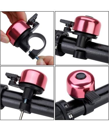 Paliston Mini Bicycle Bell - 120dB MTB Racing Bike Bell for Adults & Kids - Crisp Sound - Pink - Buy Online on GoSupps.com