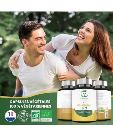 Guarana Bio Compl ment Alimentaire 90 G lules - Cure 30-45 Jours - Effet Stimulant et Revigorant - Br le Graisse Extra Fort - Gelules pour nergie et Vitalit Quotidienne - Buy Online on GoSupps.com