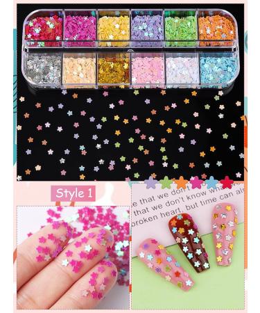 Kalolary 4boxes Holographic Nail Art Glitter Sequins - Valentine's Day Decoration - Buy Online on GoSupps.com