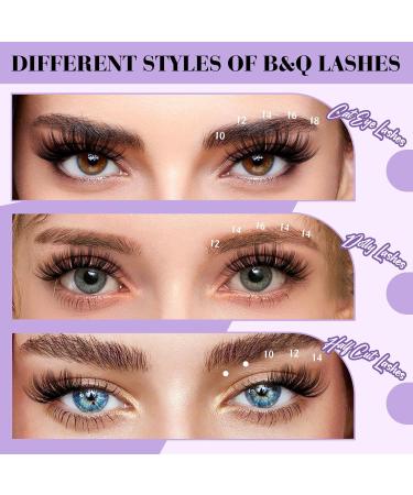 Lash Clusters Individual Wispy 3D Effect Eyelash Extensions - 280PCS 40D-14mm | Fluffy Natural Cluster Lashes for DIY at Home - Buy Online on GoSupps.com