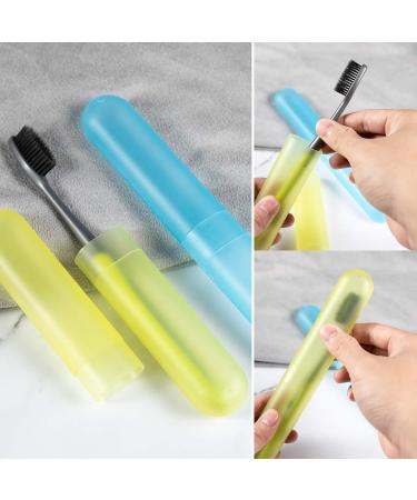 20 Pcs Travel Toothbrush Case Holder Plastic Portable Toothbrush Storage - Multicolor - Buy Online on GoSupps.com