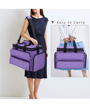 YARWO Knitting Yarn Bag - Portable Crochet Storage Tote for Needles and Yarn - Purple - Buy Online on GoSupps.com