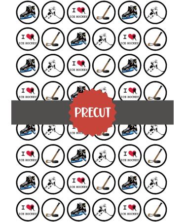 PRECUT Ice Hockey Cupcake Toppers Ice Hockey Theme Edible Cake Decorations Edible Ice Hockey Party Decorations Ice Hockey Cake Topper Ice Hockey Edible Cupcake Toppers (Pack of 12) - Buy Online on GoSupps.com
