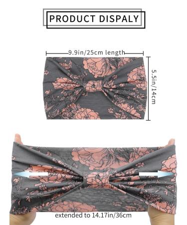 Buy Propog Women's Hair Bands - 6 Pieces Boho Headband Set for Summer & Yoga | Elastic Wide Hair Straps & Accessories - Buy Online on GoSupps.com