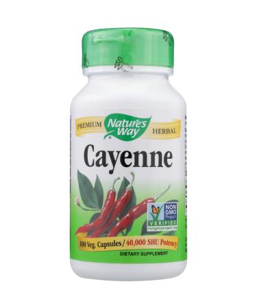 Nature's Way Cayenne and Pepper 450 Mg Capsules, 100 Count