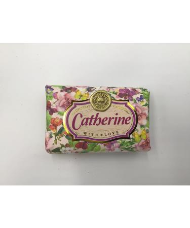 Catherine - Gift Soap Bar For Her Birthday Rose Scent Mum Grandmother Cleanser Lather Present Girl