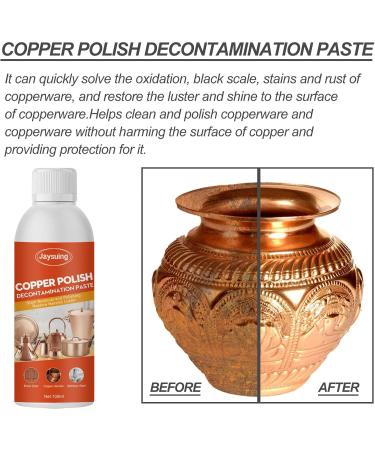Copper Brass Polish Copper Cleaner Brass Cleaner for Long-Lasting Metal Polish for Metal Polishing Compound Pots and Pans Cleaner - Buy Online on GoSupps.com