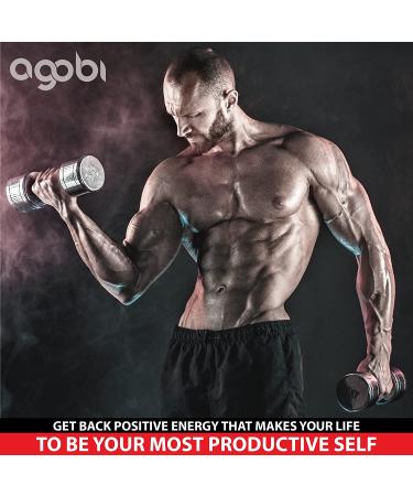 Men's Energy Support Supplement with Ashwagandha, Tribulus, Ginseng - 9200mg Equivalent - 60 Vegan Capsules - Buy Online on GoSupps.com