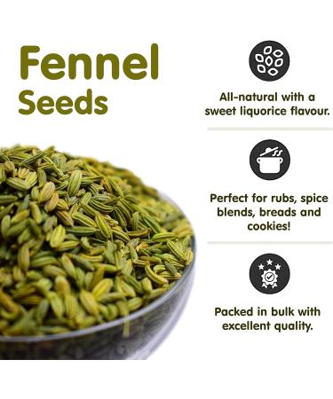 Fennel seeds | 100gm | Premium quality | 100% Fine Quality Ingredient I Herbs & Spices | Authentic | Gluten free | Resealable Zip Lock Pouch |Fennel Seeds for Cooking Smoothies & Lattes - Buy Online on GoSupps.com