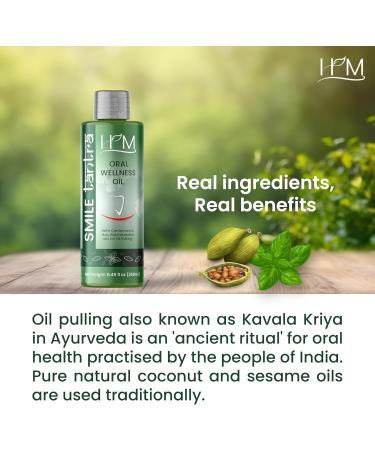 Smile Tantra Oil Pulling - Cardamom & Holy Basil Mouthwash for Oral Health Teeth Whitening & Fresh Breath - Alcohol Free 8.45 FL Oz - Buy Online on GoSupps.com
