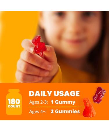 Sundown Naturals Kids Multivitamin Gummies - Disney Princess, Grape, Orange & Cherry Flavors, 180 Count - Buy Online on GoSupps.com
