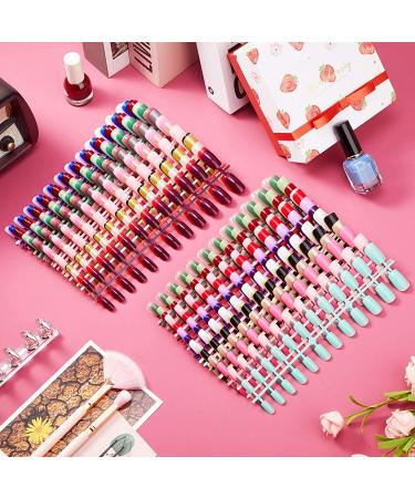 Maitys 1128 Piece Square Press On Nails Kit - Glossy Medium False Nail Set for Women (Multi Color) - Buy Online on GoSupps.com