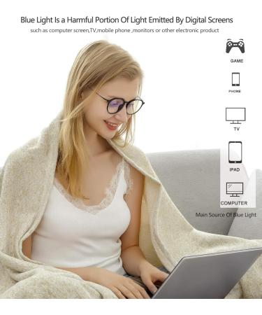 HBSelect Blue Light Filter Glasses for Computer & Gaming - Unisex Screen Protection Perfect for Men & Women - Buy Online on GoSupps.com