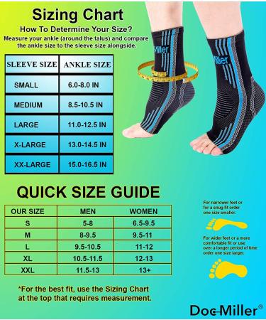 Doc Miller Ankle Brace for Women & Men - Sprained Ankle Support, Best Braces for Sprain Recovery and Foot Pain Relief - Blue, X-Large - Buy Online on GoSupps.com