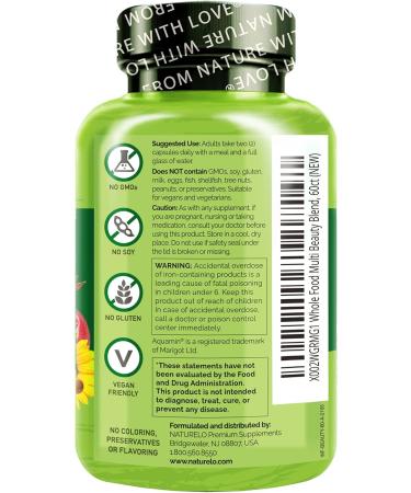 NATURELO Whole Food Multivitamin - 60 Vegan Capsules - Buy Online on GoSupps.com
