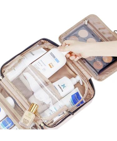 NISHEL Large Women's Travel Toiletry Bag - Pink Organizer for Makeup, Accessories & Toiletries - Buy Online on GoSupps.com