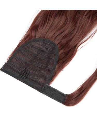SEGO 17" Inch Wrap Around Ponytail Hairpiece Clip In Hair Extensions - Dark Auburn - One Piece Ponytail Extension Curly Wavy - Buy Online on GoSupps.com