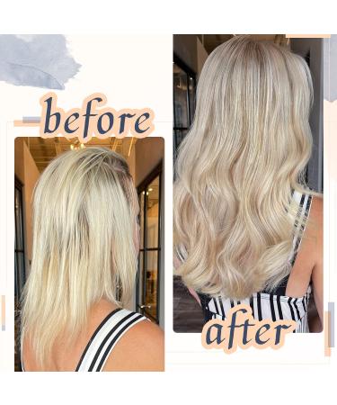 RUNATURE 18 Ash Blonde Highlight Tape in Hair Extensions - 50g Real Human Hair - Buy Online on GoSupps.com