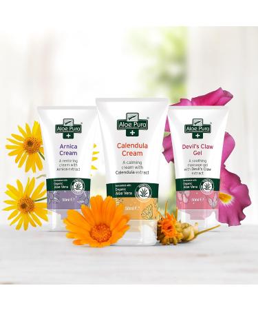 Devil's Claw Gel with Organic Aloe Vera | Natural Vegan Cruelty-Free Soothing Relief | 50ml Aloe Pura - Paraben & SLS Free - Buy Online on GoSupps.com