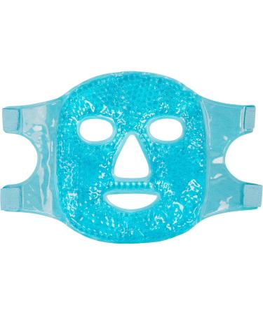 ACWOO Cooling Gel Beads Face & Eye Mask for Puffy Eyes - Hot Cold Therapy for Migraine Relief, Dark Circles, and Sinus Pain - Buy Online on GoSupps.com