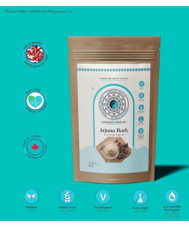 Conscious Living Arjuna (Terminalia Arjuna) Powder I 100% Pure I Natural Blood Purifier I Heart Tonic I Cardiotonic I Skin Health 250g 250 g (Pack of 1) - Buy Online on GoSupps.com