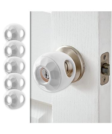 New & Improved - Door knob Baby Safety Cover - 5 Pack - Deter Little Kids from Opening Doors with A Child Proof Door Handle Lock - Driddle