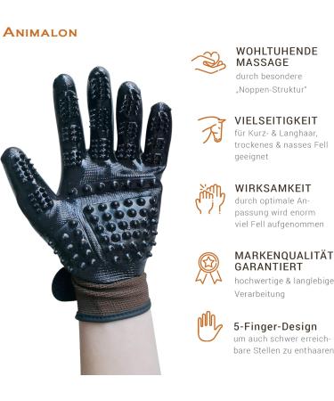 Animalon Fur Care Glove Double Pack | Innovative Rubber Glove for Horse & Dog Fur - XS Size - Buy Online on GoSupps.com