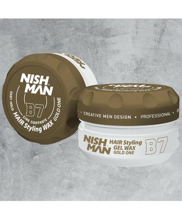 NISHMAN Gel Cire Aqua pour Hommes B7 Gold One 150g Parfum Gold One Fini Brillant Naturel Tenue Ultra Forte Contr le et D finition Longue Dur e Sans parfum 150 g (Lot de 1) - Buy Online on GoSupps.com