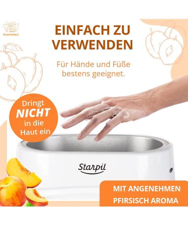 Kosmetex Peach Paraffin Bath for Hands & Feet - 2x 500ml Heating Wax Treatment - Paraffin Wax Spa - Ideal for Home Wax Warmers - Buy Online on GoSupps.com