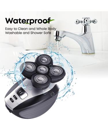 Bald Head Electric Shavers for Men - Cordless, Rechargeable, Waterproof Grooming Kit - Buy Online on GoSupps.com