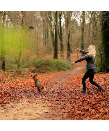 Durable Lonto Dog Feed Bag - Water-Repellent Snack Bag with Zipper & Velcro - 18x7x7 cm - Personalized Name Print - International Shipping - Buy Online on GoSupps.com