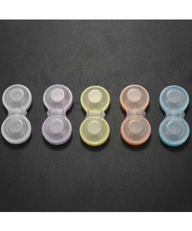 Voragrl 10 x Color Coded Contact Lens Cases - L & R Storage Containers Multi-Colored Random Selection | Durable & Convenient International Shipping - Buy Online on GoSupps.com