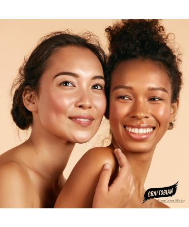 Graftobian HD Glamour Cr me Foundation - 1/2oz Weightless Full Coverage Makeup, 65 Shades, For All Skin Types - Natural or Full-Glam Looks, Professionals and Beginners - Sunlit Linen (W) - 1 Ounce - Buy Online on GoSupps.com