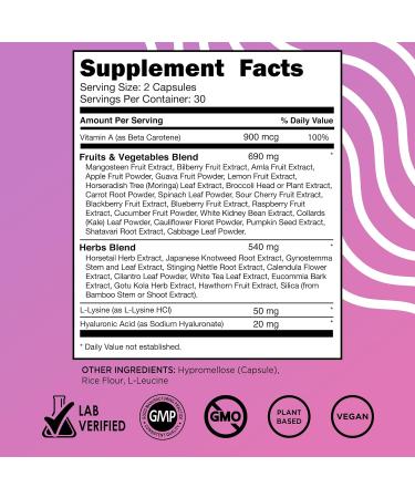 Vital Vitamins Vegan Collagen Booster + Resveratrol Capsules - Buy Online on GoSupps.com