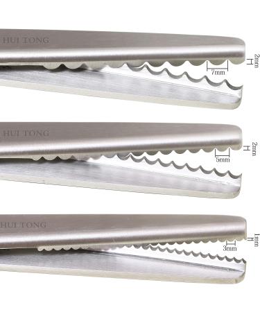 Hui Tong Strong & Sharpe Pinking Shears Pinking Shears Scissors for Fabric  Serrated and Scalloped Scissors Fabric 3mm 5mm 7mm (Scalloped 7mm) - Buy Online on GoSupps.com