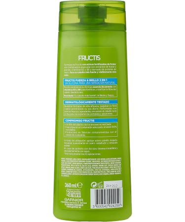 Garnier Fructis Shampoo Strength and Gloss Shampoo 2-in-1 360 ml - Buy Online on GoSupps.com