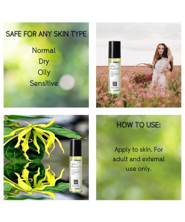 Wild Blossom Roll-on Perfume with Ylang-Ylang Essential Oil Alcohol-Free All-Natural Organic Long-Lasting Fragrance - Travel-Size Perfume for Women - TSA Approved 0.33 oz / 10 ml - Buy Online on GoSupps.com