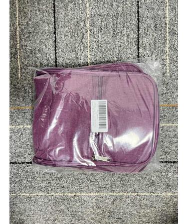 WANDF Large Hanging Toiletry Wash Bag Organizer - Denim Purple | Travel Makeup & Cosmetic Case for Men and Women - Buy Online on GoSupps.com