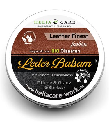 HeliaCARE Bio Premium Leather Balm 150ml - Colorless Care for Clothing Shoes Handbags Cars & Equestrian Gear - International Shipping Available - Buy Online on GoSupps.com