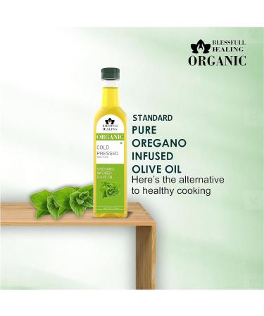 Blessfull Healing Cold Pressed Oregano Infused Oil for Healthy Cooking Skin Glow 250 ml / 8.45 fl oz Pack of 1 - Buy Online on GoSupps.com