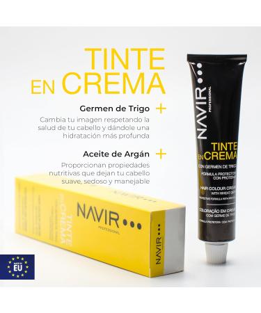 NAVIR Profesional Hair dye for women cream with wheat germ and argan oil 30 dark brown 60 ml - Buy Online on GoSupps.com